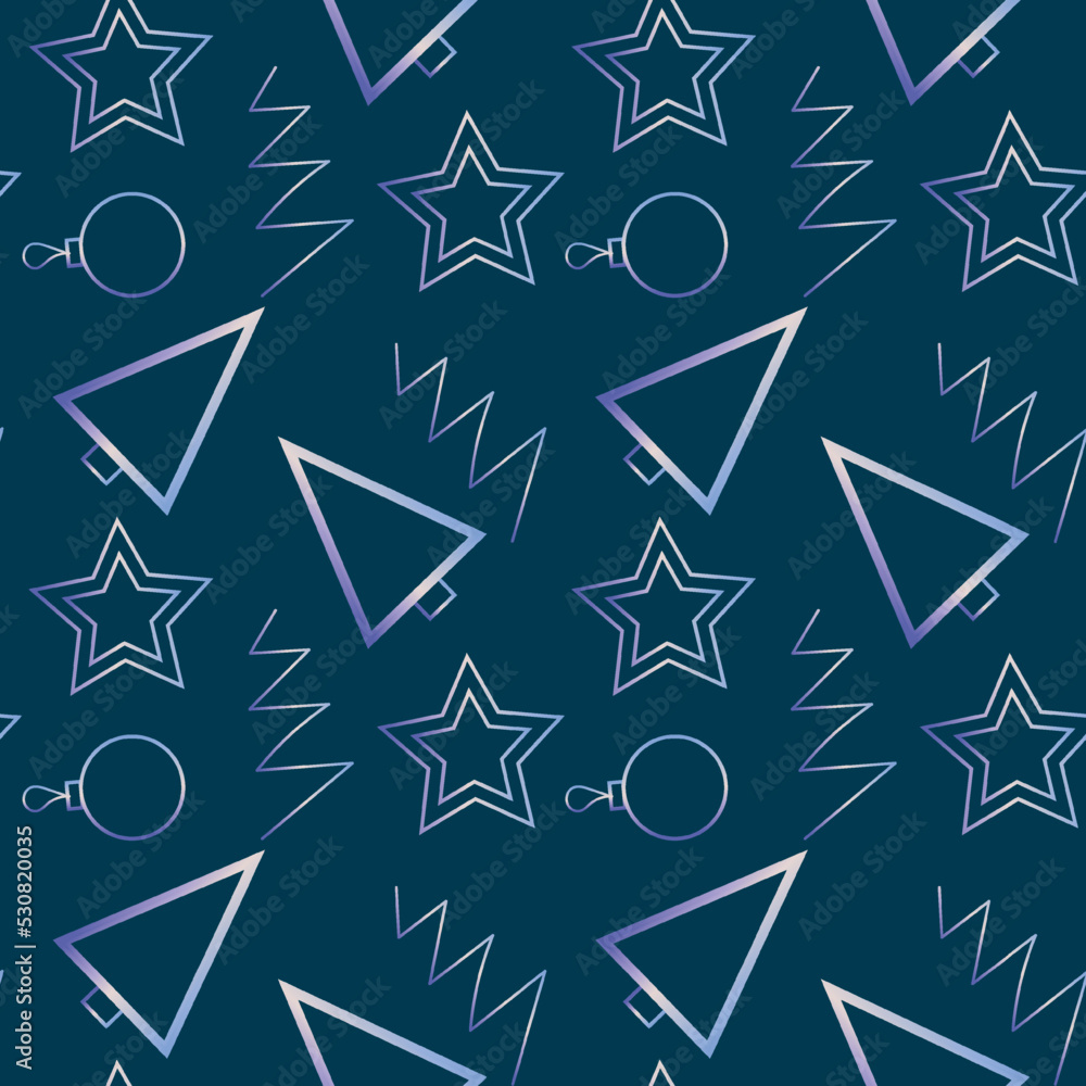 christmas seamless pattern on dark blue background christmas seamless pattern on dark blue background