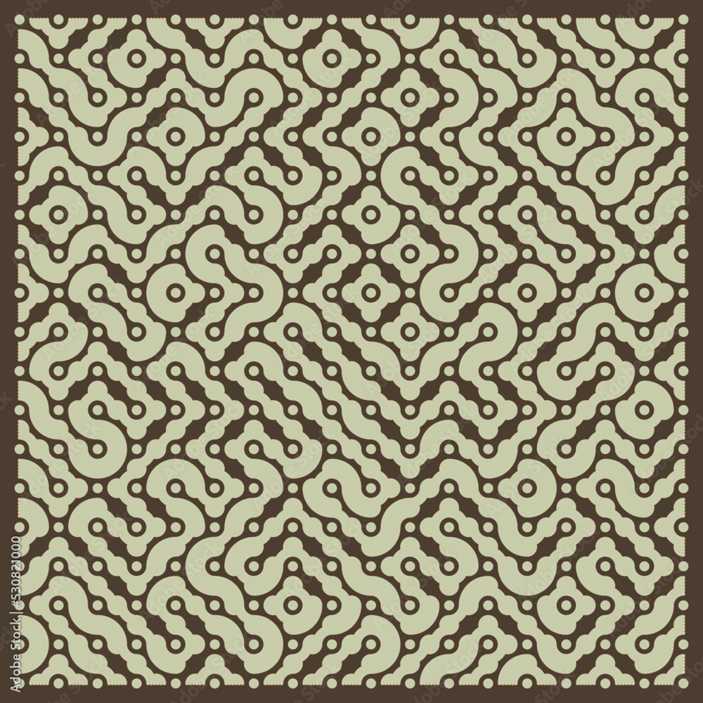 Fototapeta premium Color truchet tiling connections illustration