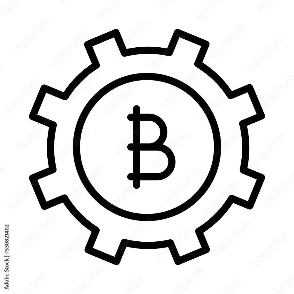 Bitcoin cogwheel Vector Icon which is suitable for commercial work and easily modify or edit it
Bitcoin cogwheel Vector Icon which is suitable for commercial work and easily modify or edit it
