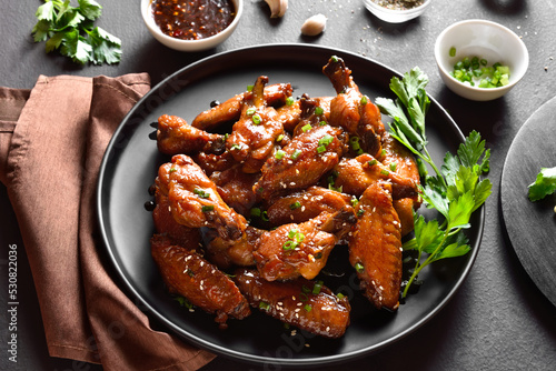 Fotografie Honey-soy chicken wings