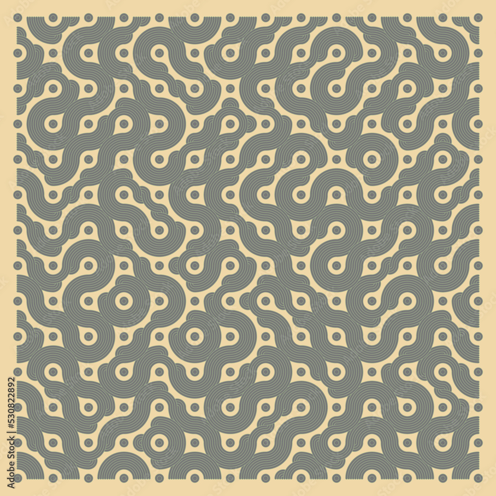 Color truchet tiling connections illustration Color truchet tiling connections illustration