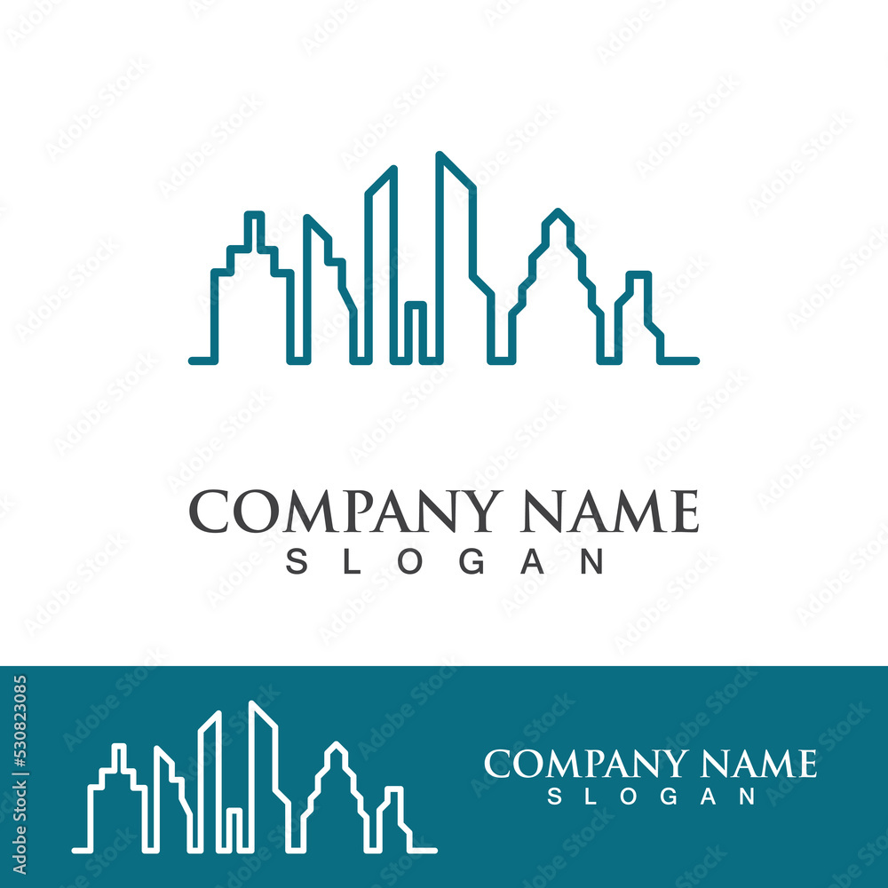 Modern city skyline illustration design Modern city skyline illustration design