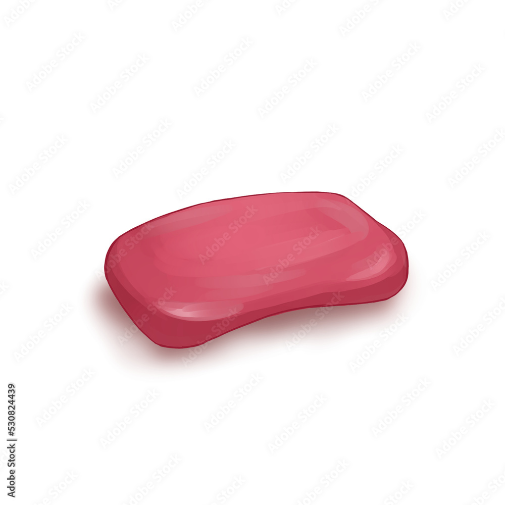 pink soap on white background pink soap on white background