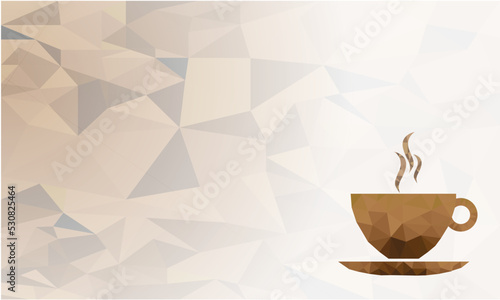 Polygon Coffee background