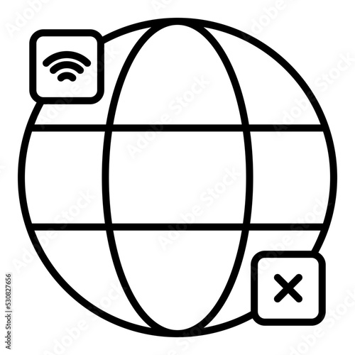 internet network is interrupted or blocked