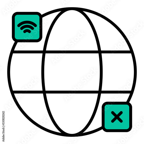 internet network is interrupted or blocked