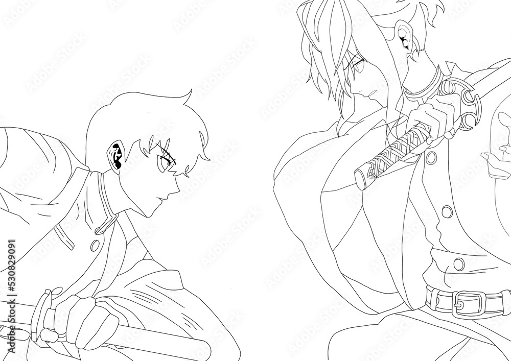 a young man fighting with a sword a young man fighting with a sword
