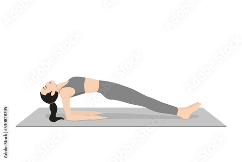 Upward Plank Pose Forearms, Kona Purvottanasana