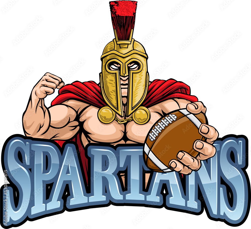 Spartan Trojan American Football Sports Mascot Spartan Trojan American Football Sports Mascot