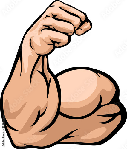 Photographie Strong Arm Showing Biceps Muscle
