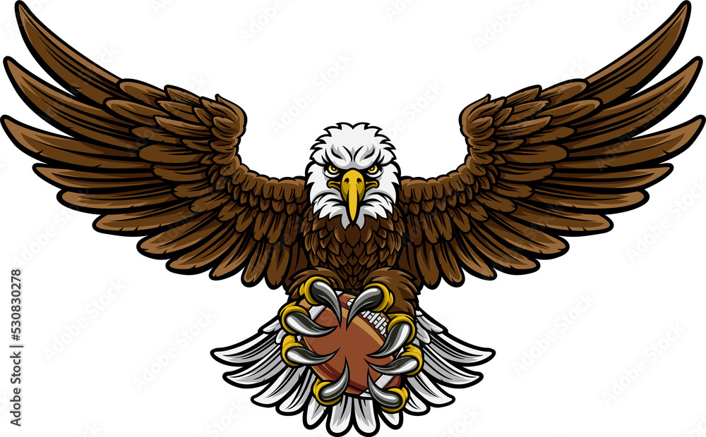 Obraz premium Eagle American Football Sports Mascot