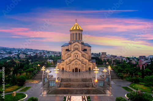 Holy Trinity Cathedral of Tbilisi in Georgia.