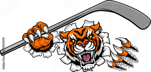 Photography Tiger Ice Hockey Player Animal Sports Mascot