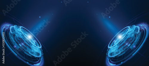 Abstract hi tech. Abstract digital background with technology. Vector abstract technology. Interface.	
