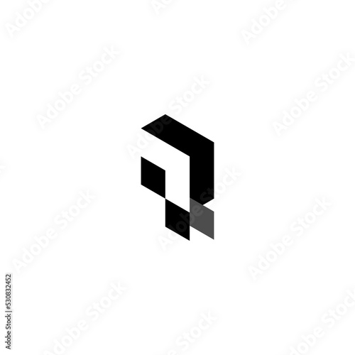 p logo vector illustration isolated design