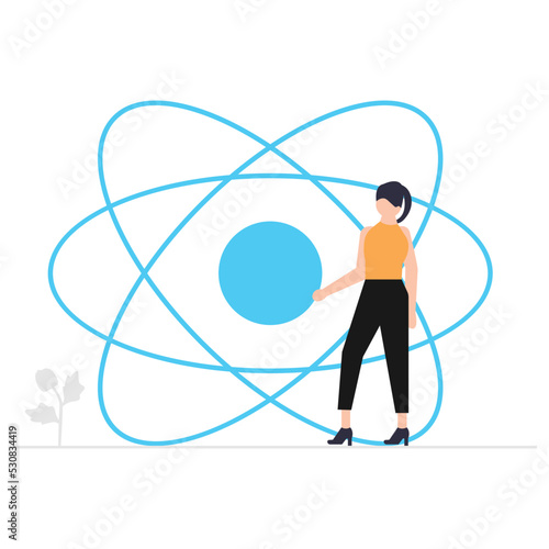 React programing illustration which is suitable for commercial work and easily modify or edit it

