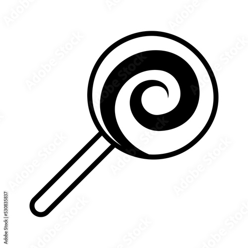Lollipop candy icon. Pictogram isolated on a white background.