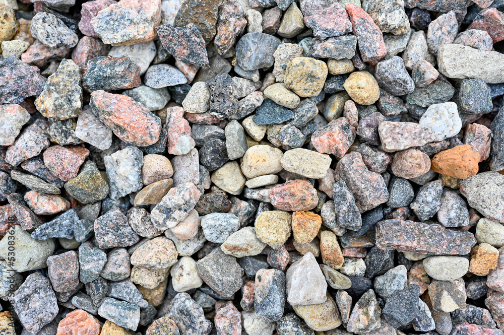 closeup of grey gravel on garden path closeup of grey gravel on garden path