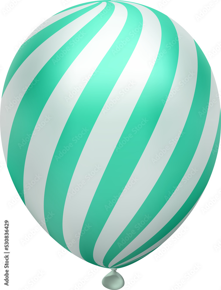 realistic chrome balloon 3d