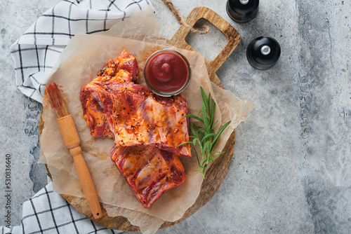 Quadro su tela Pork ribs