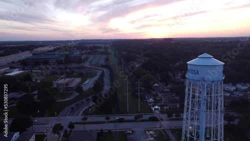 American Sunset in Wisconsin - Coucher de Soleil Etats-Unis 5 - Taken with drone photo