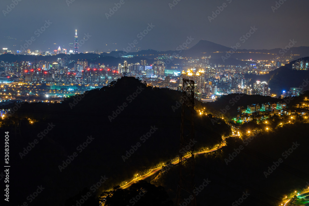 Fototapeta premium Superb night landscape from Zhitan area