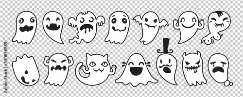 Halloween Ghost Collection Outline