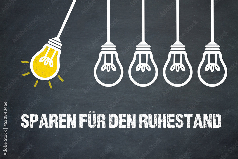 Fototapeta premium Sparen für den Ruhestand 