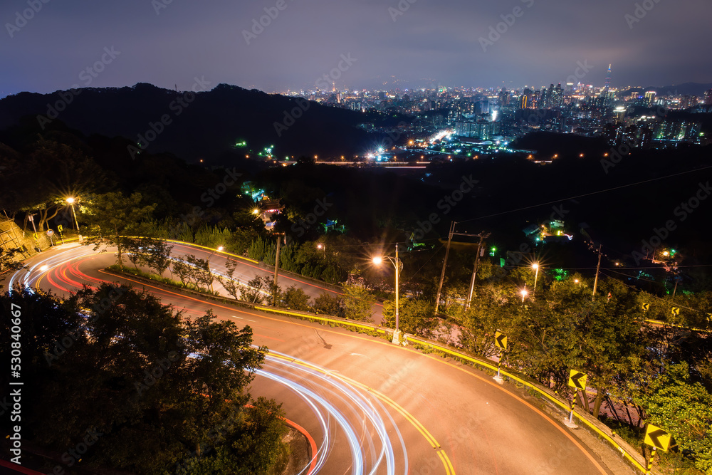 Beautiful aerail cityscape from Hongludi Nanshan Fude Temple