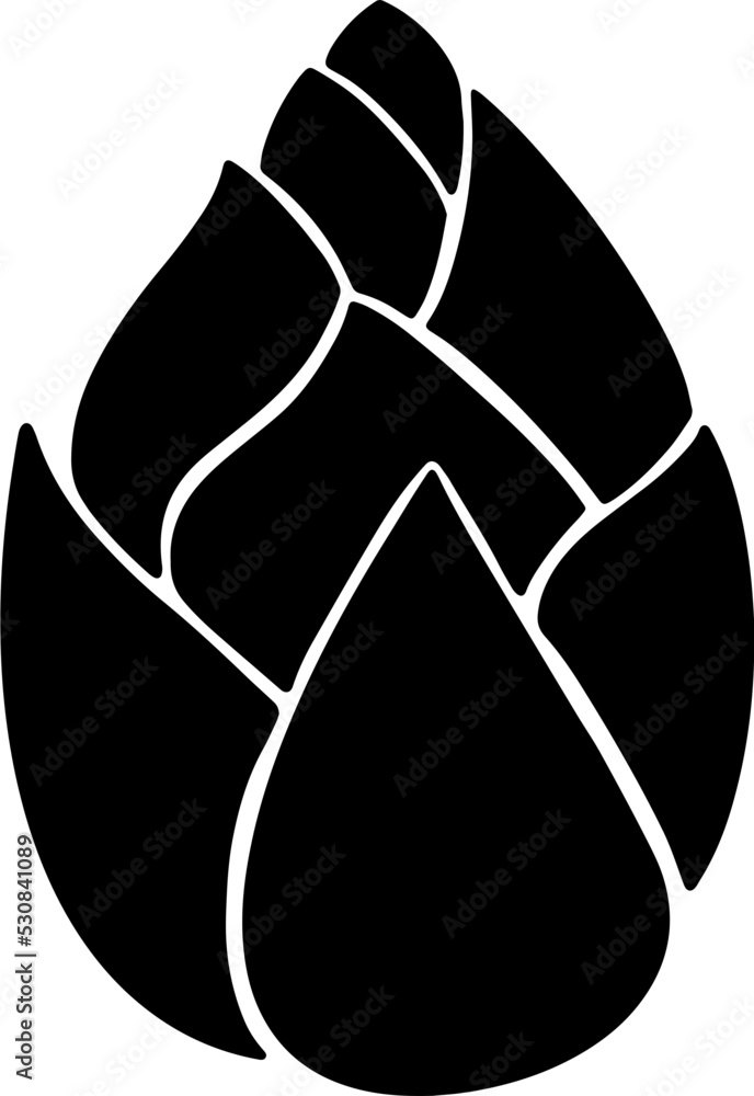 simple lotus flower silhouette