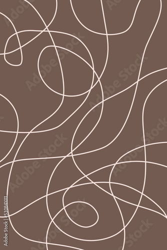 brown background with curvy lines