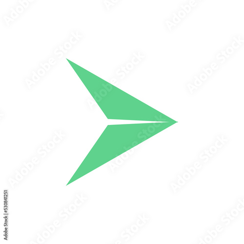 icon vector origami cursor for business