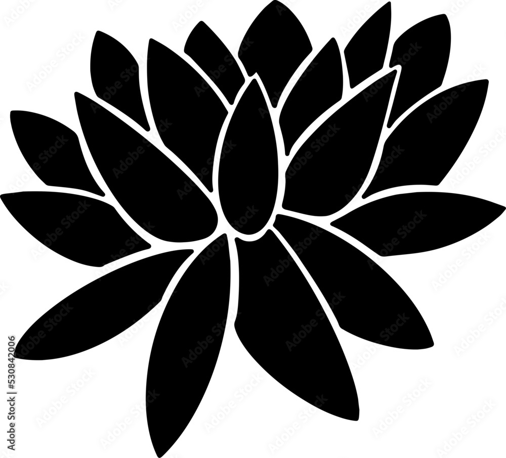 simple lotus flower silhouette simple lotus flower silhouette