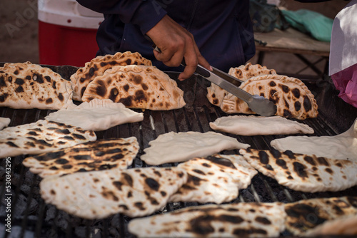 empanadas norteñas en mercado al aire libre Argentina photo