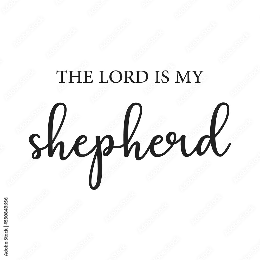 The Lord is my shepherd PNG, Christian print