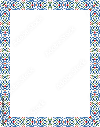 abstract border design inspired by traditional central European ornament