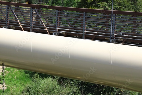 Obraz na plátne Interceptor type overhead sewer pipe