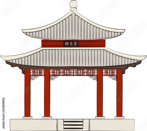 Chinese Traditional Architecture Building pavilion