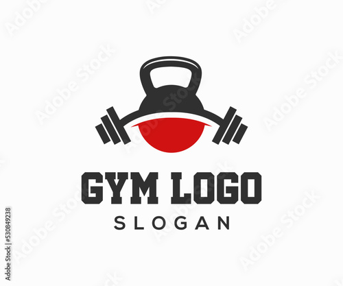 Fitness and Gym Logo Design. Barbell Icon Vector
