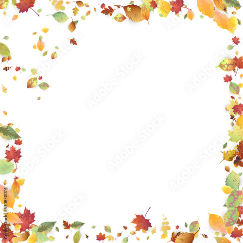 Leaves Falling Autumn Foliage Chaotic Leaf Flying