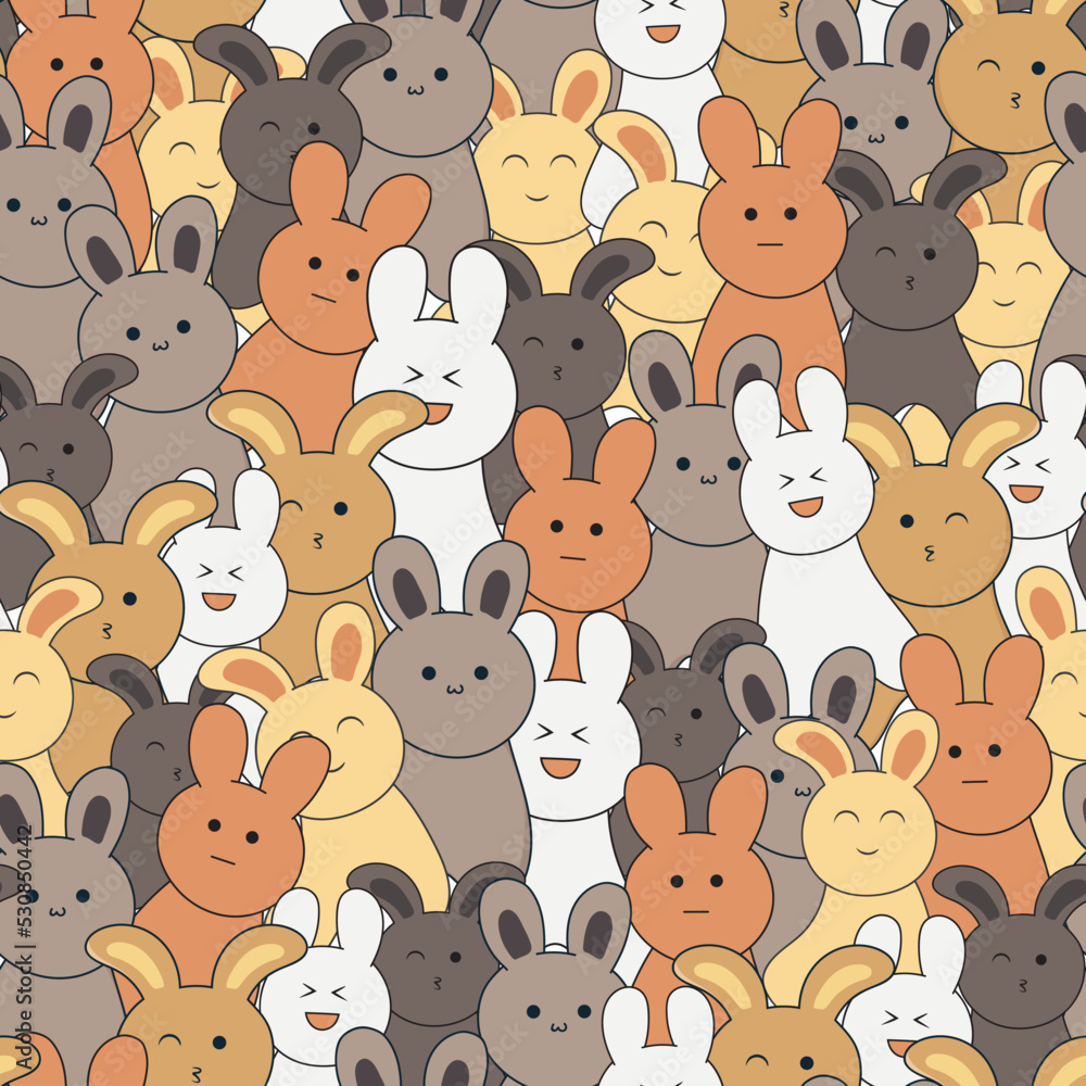 Obraz premium cute kids seamless pattern design