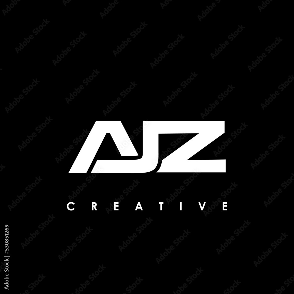 AJZ Letter Initial Logo Design Template Vector Illustration