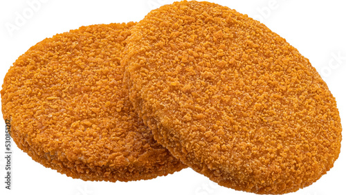 Fishcake burger isolated