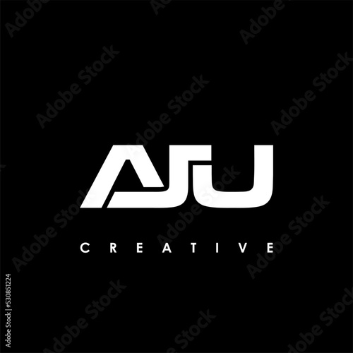 AJU Letter Initial Logo Design Template Vector Illustration