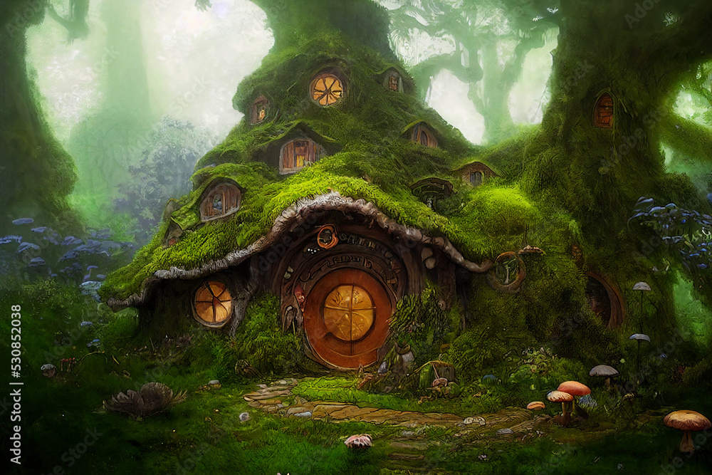 Obraz premium Dwarf or gnome house