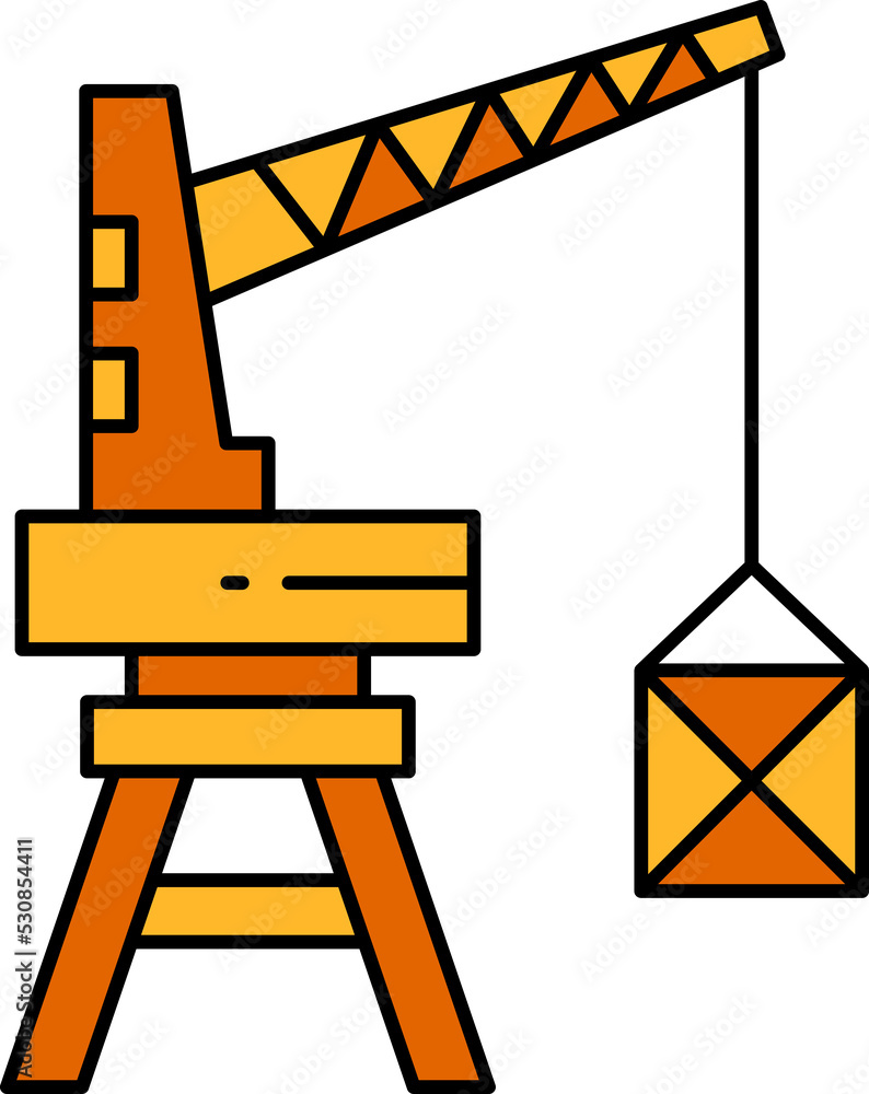 port crane icon illustration port crane icon illustration