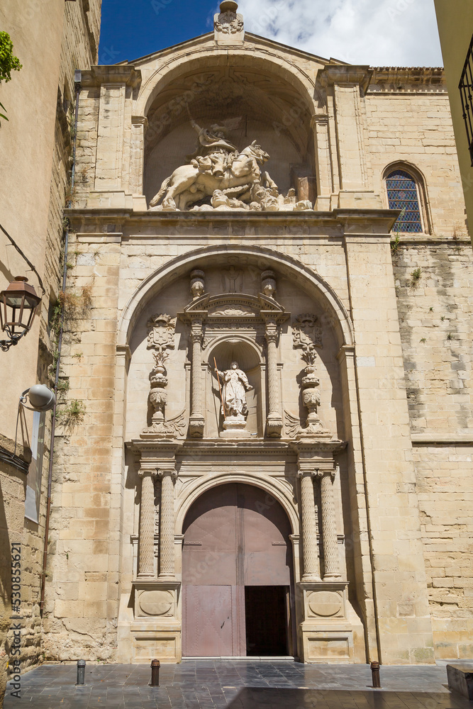 Portal of Santiago el Real Church in Logroño