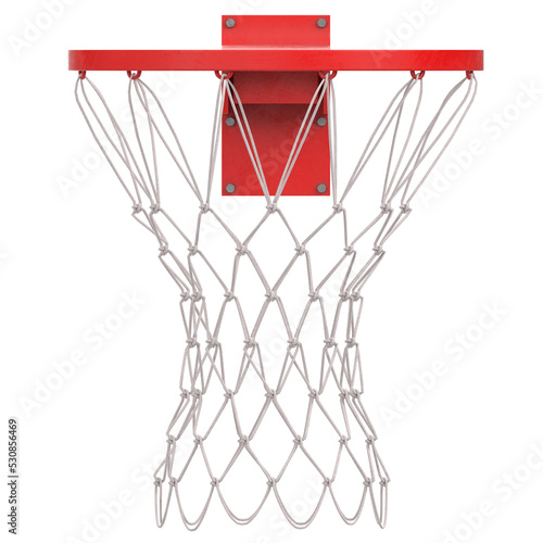 3D rendering illustration of a basketball ring © Francesco Milanese