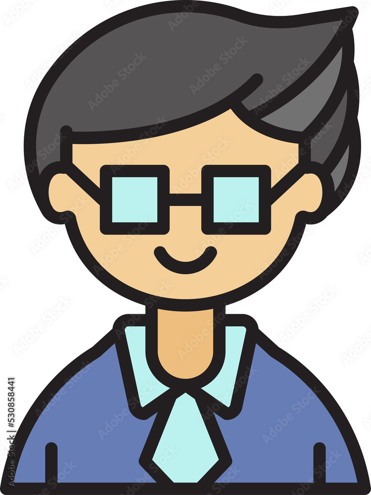 office worker or businessman character avatar illustration office worker or businessman character avatar illustration