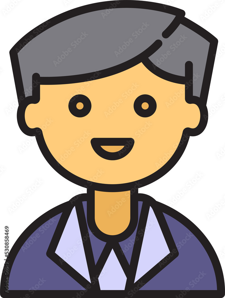 office worker or businessman character avatar illustration office worker or businessman character avatar illustration